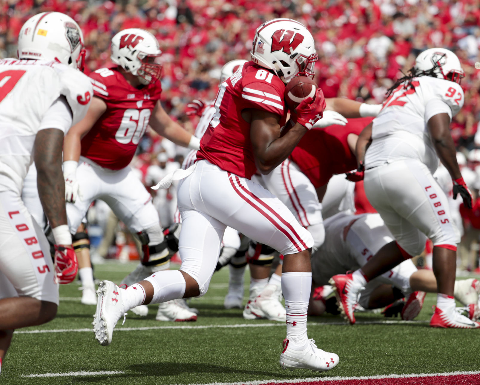 Wisconsin Badgers 45, New Mexico Lobos 14